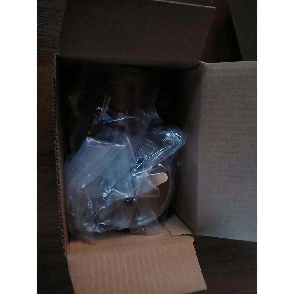 Amazon basics Handleset with Tulip Knob - Single Cylinder - Stain Nickel‎  A5